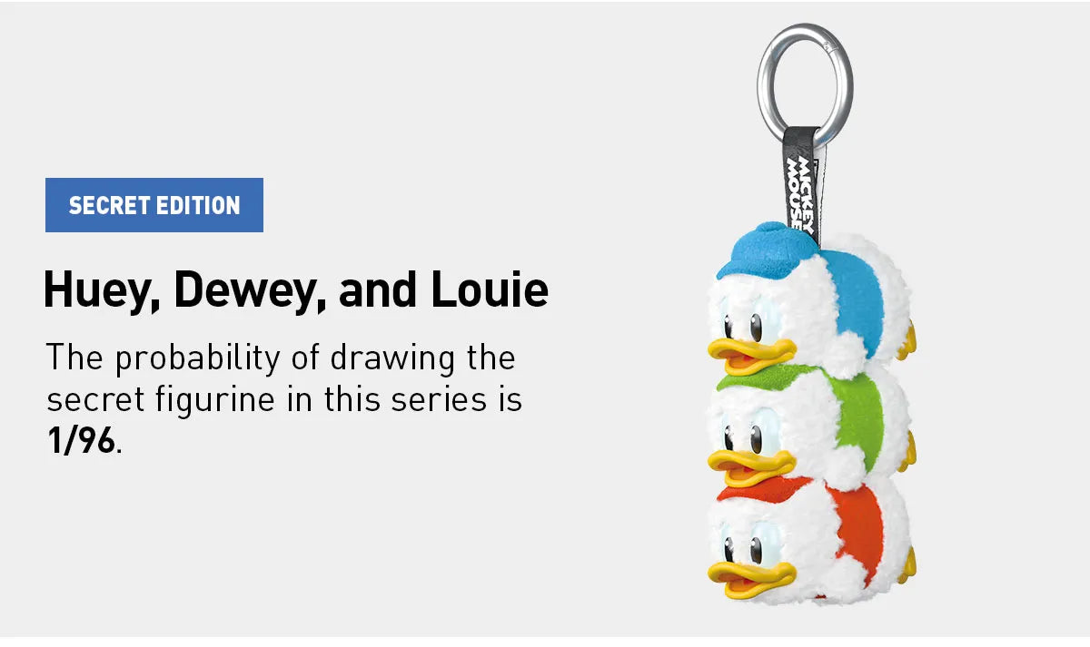Popmart Mickey and Friends plush keychain