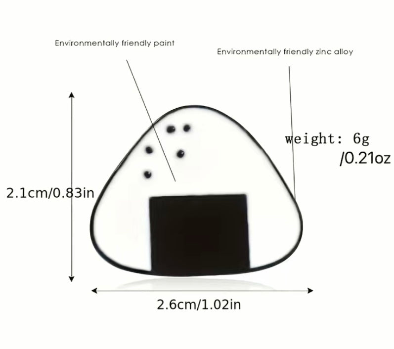 Japanese rice onigiri ball Pin
