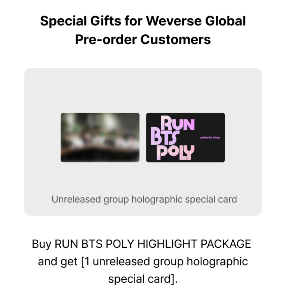 BTS RunPoly Game (Korea Preorder)