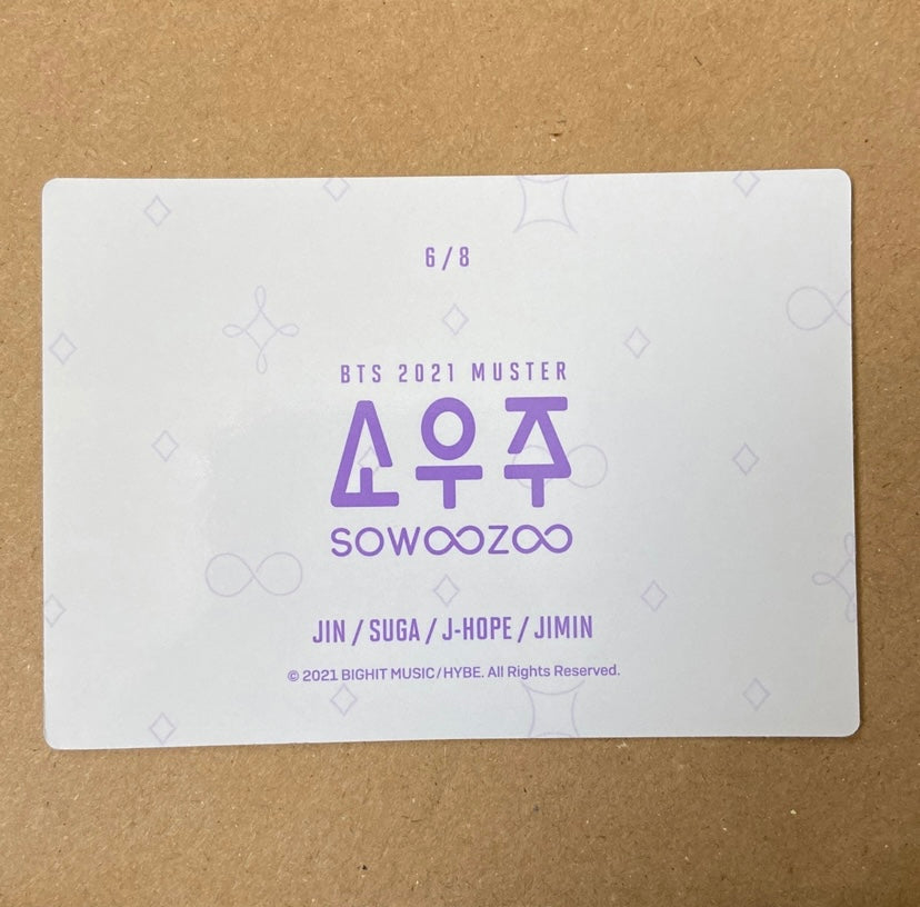 BTS Suga (Yoongi) Mini tour Photocards
