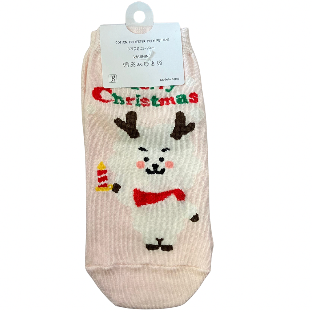 BT21 inspired Christmas socks