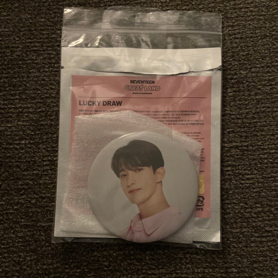 Seventeen lucky Draw large can badge (caratland)