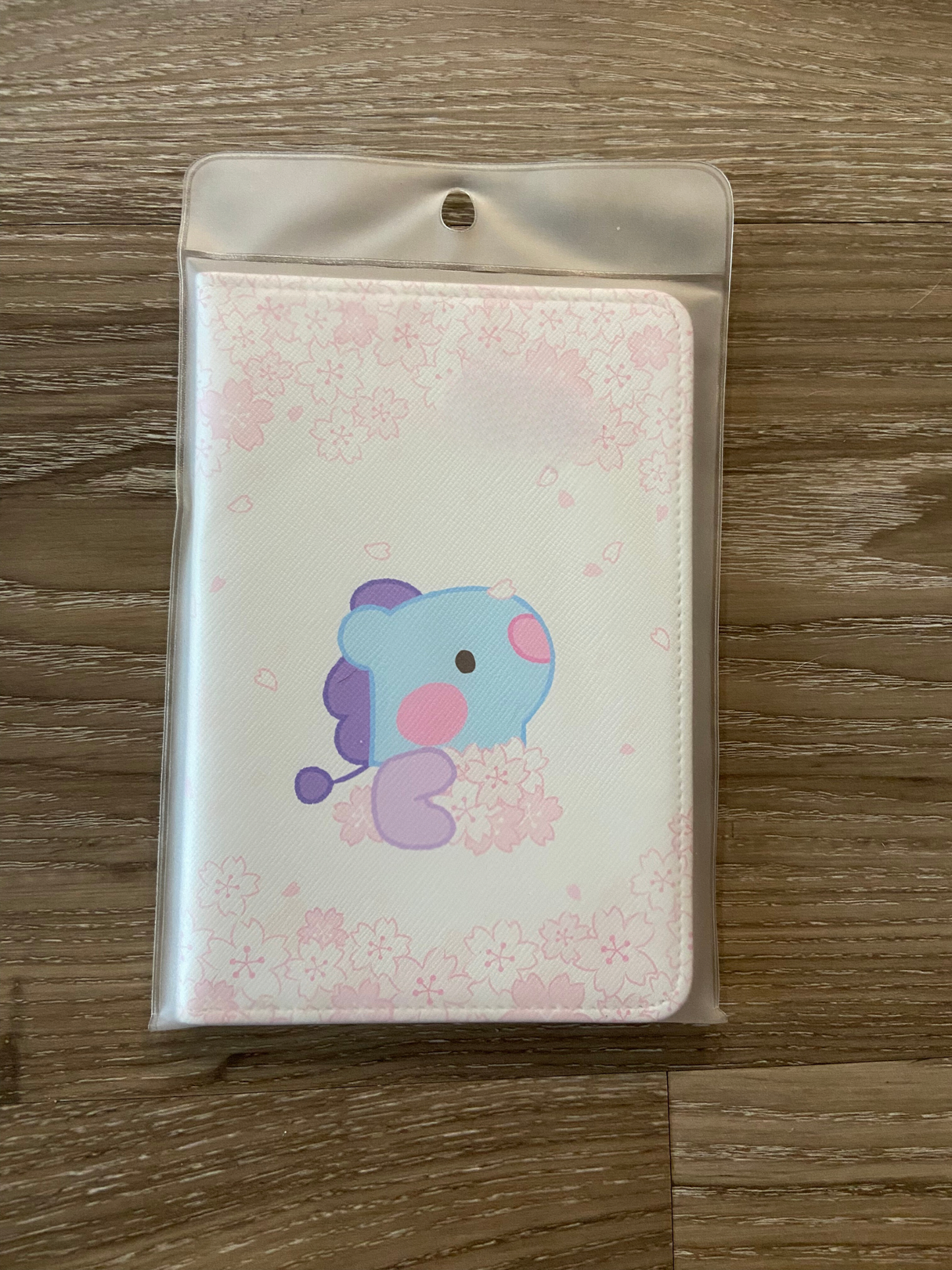 BT21 cherry blossom passport cover