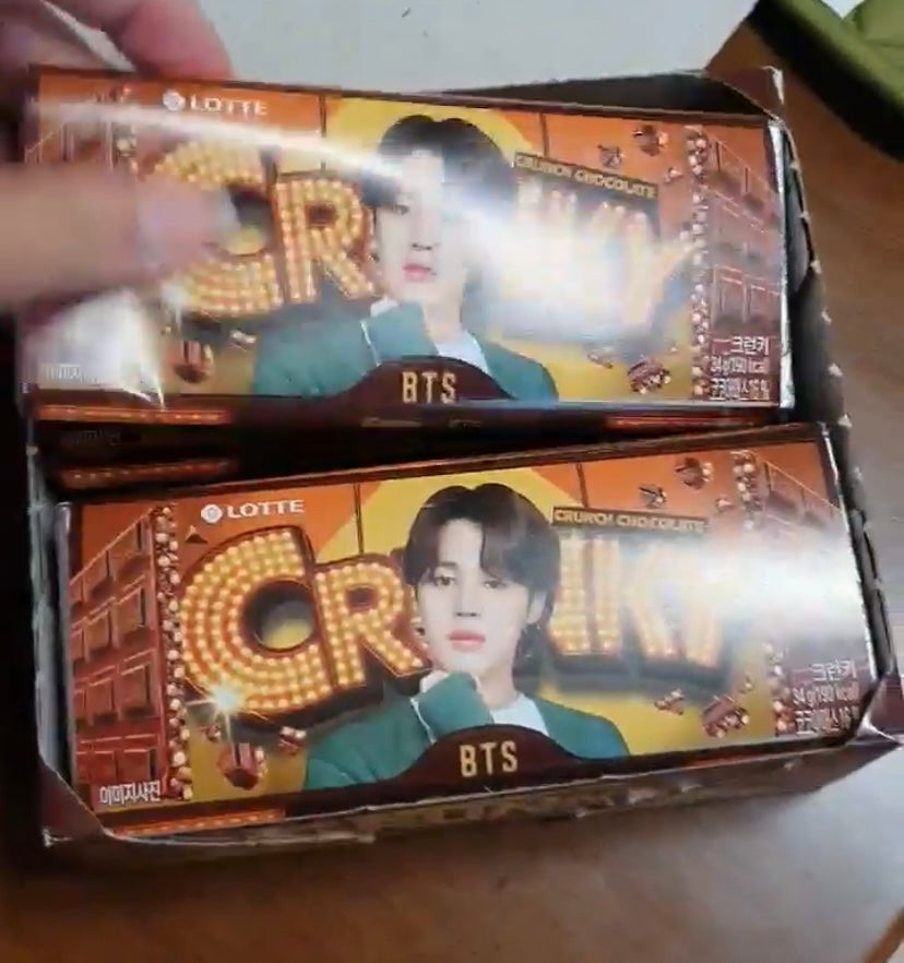 BTS crunky korean chocolate bars