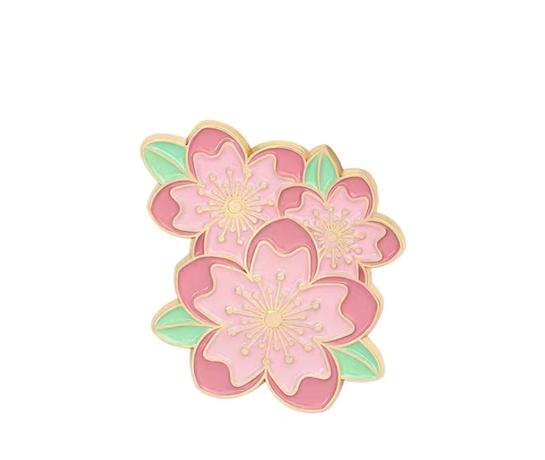 Cherry blossom flower pins