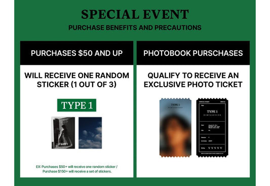 Type 1 exhibit photo book and photo ticket (LA)