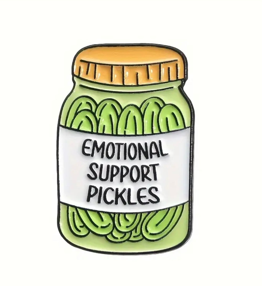 Emotional Support Pickle Pin