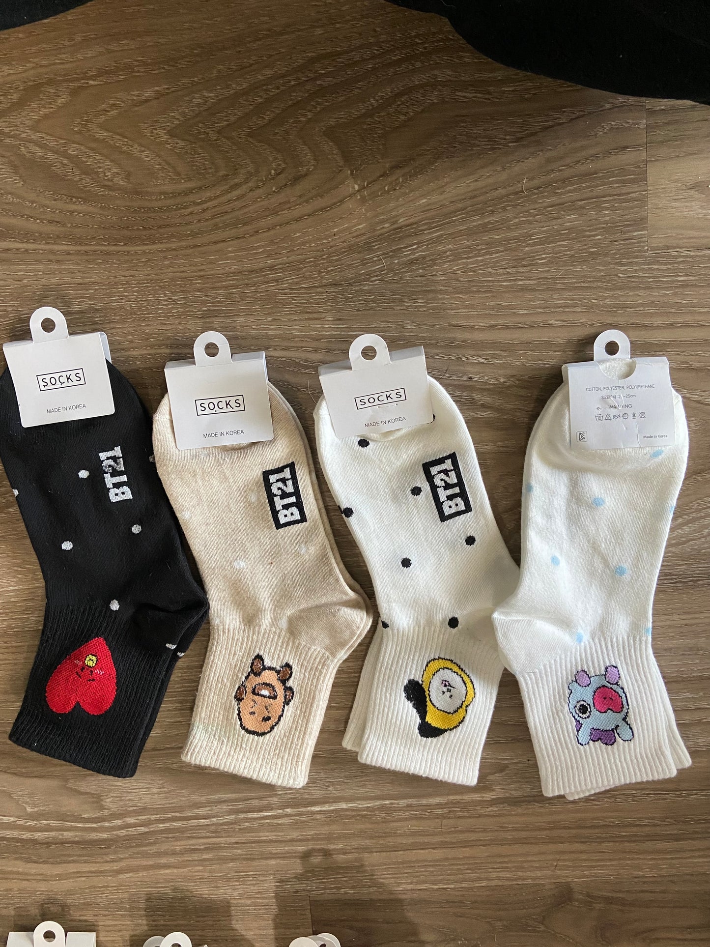 Bt21 inspired crew socks