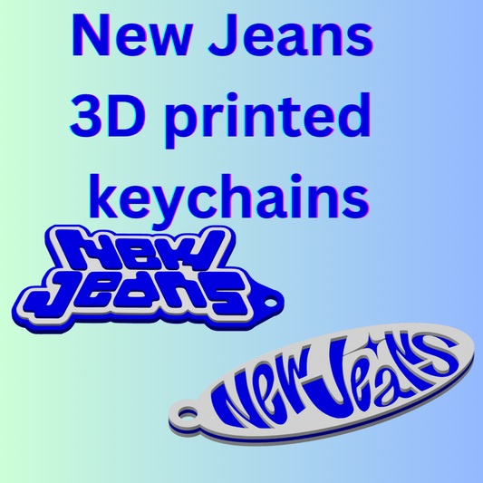 New jeans keychain 3D printed