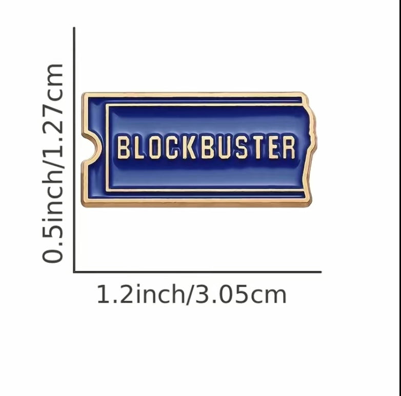 Blockbuster inspired pin