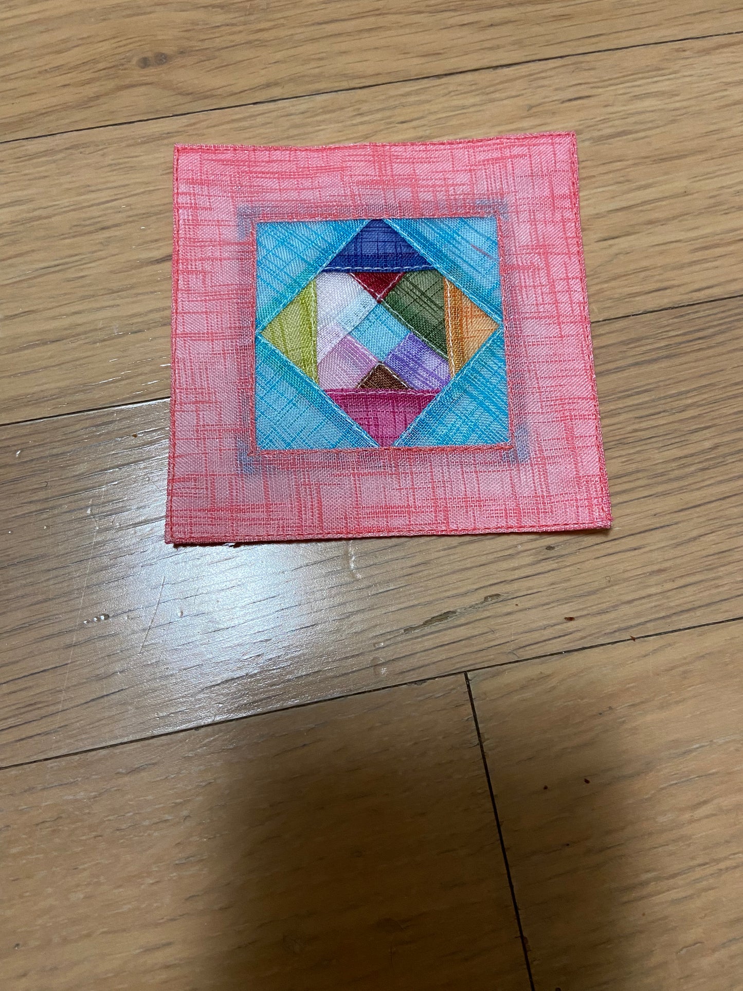 Korean traditional pattern fabric coaster