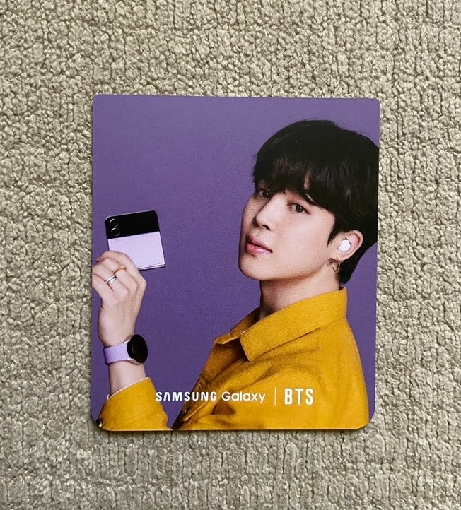 BTS x Samsung collab photocards