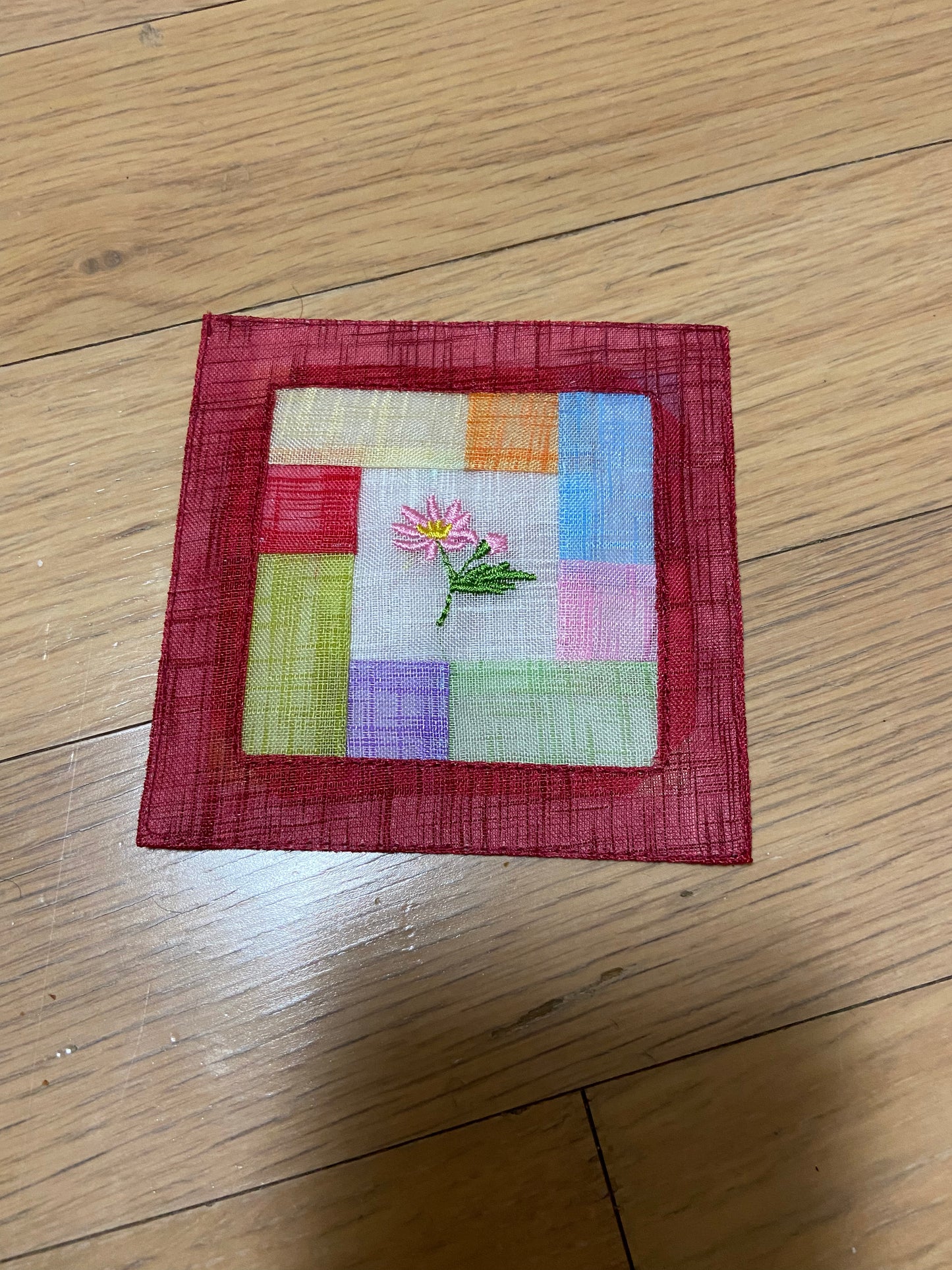 Korean traditional pattern fabric coaster