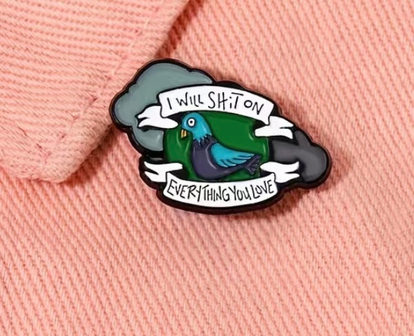 Sassy Pigeon pin