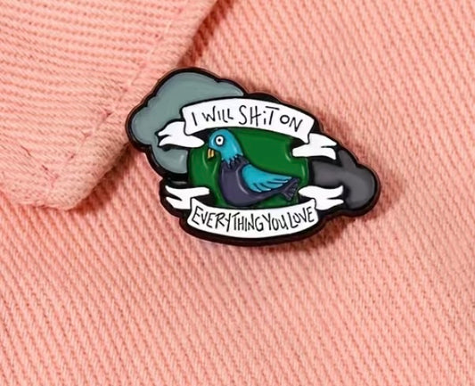 Sassy Pigeon pin