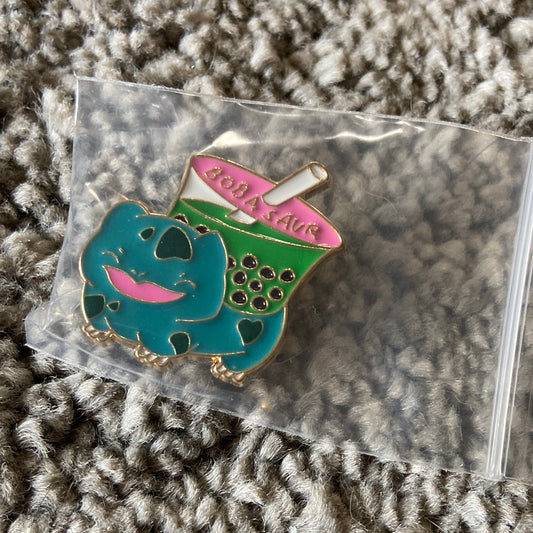 Bulbasaur tea pin