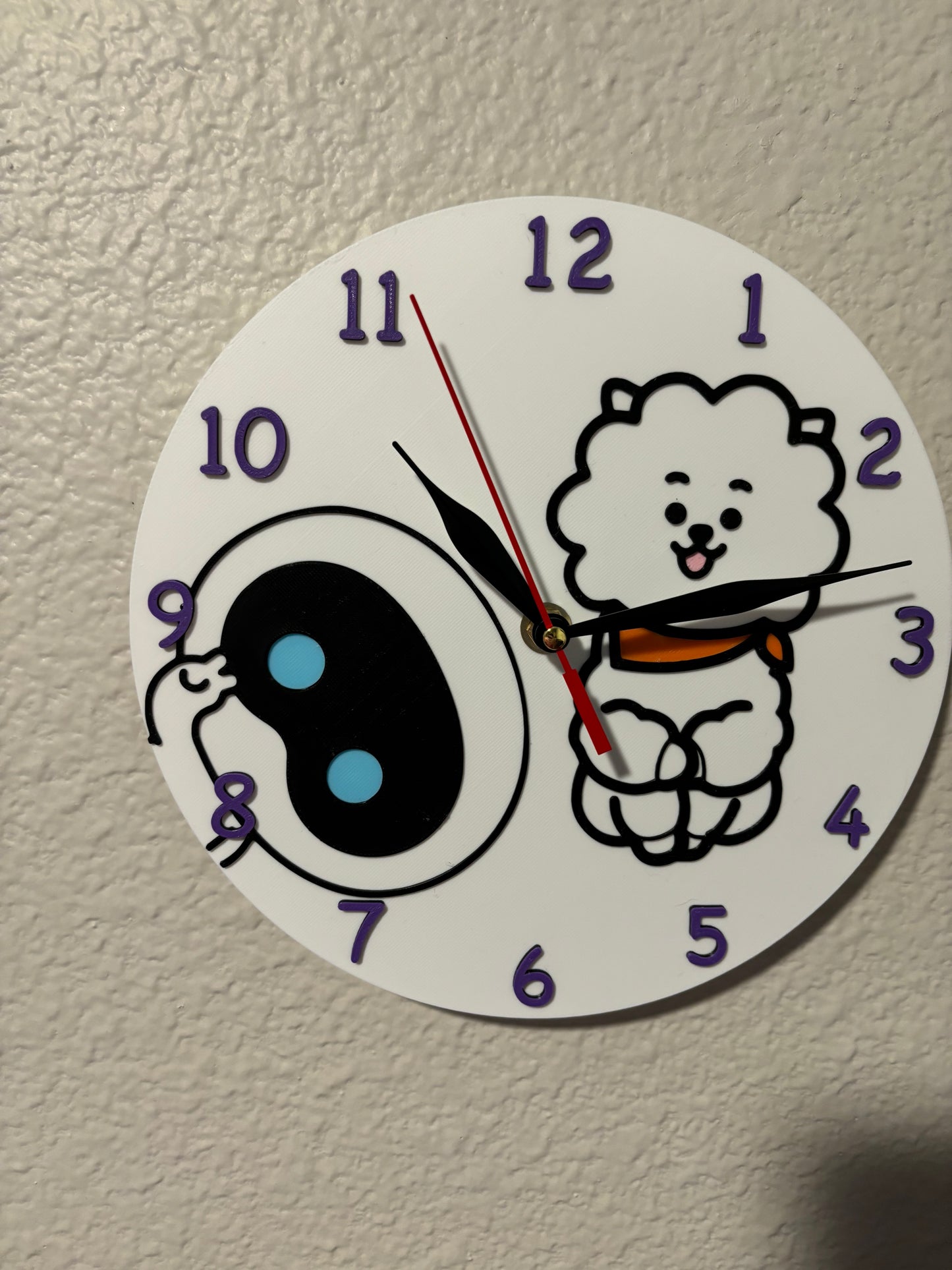 BT21 custom designed clock