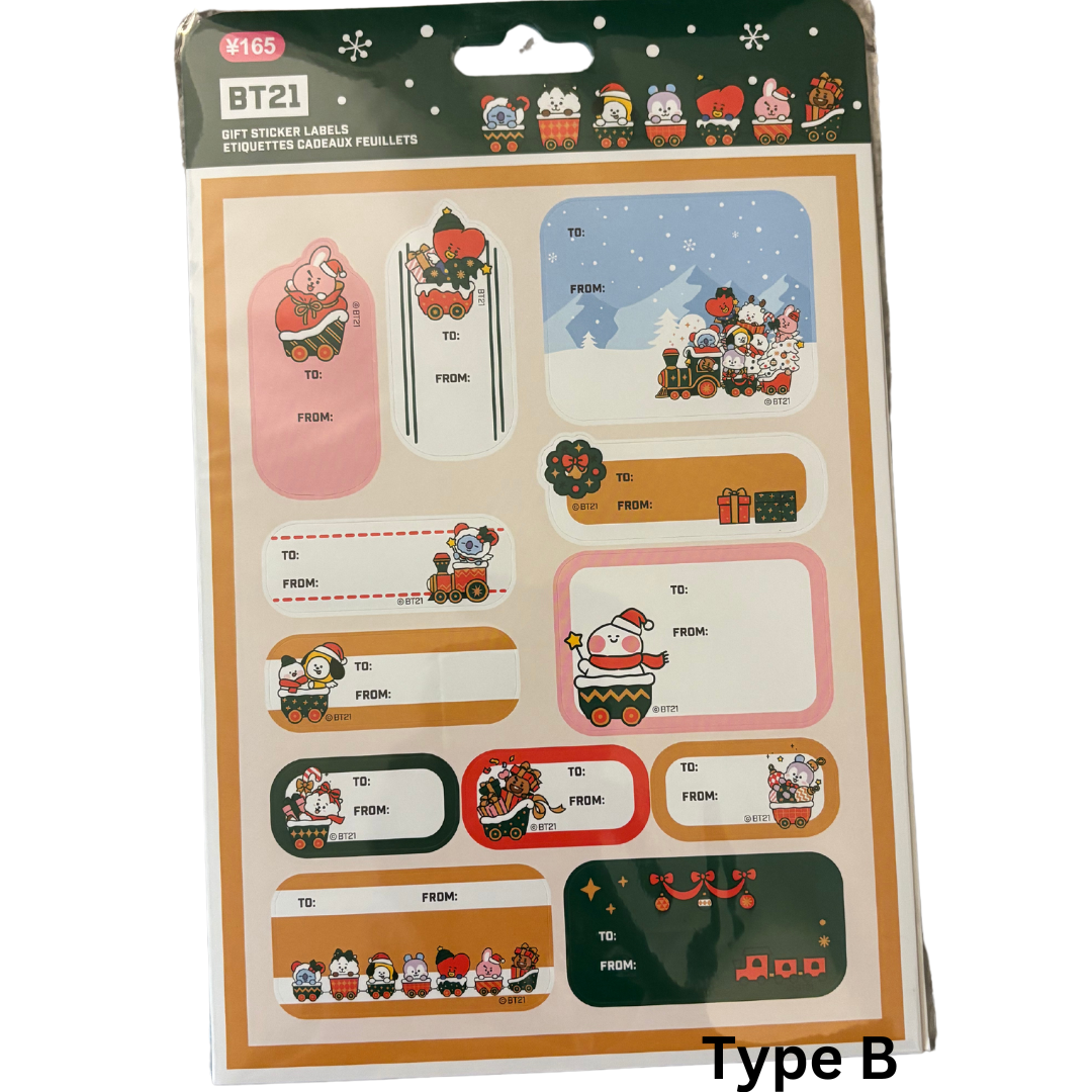 BT21 Holiday Gift Wrap Supplies