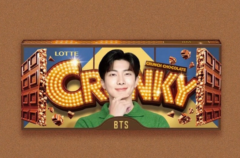 BTS crunky korean chocolate bars