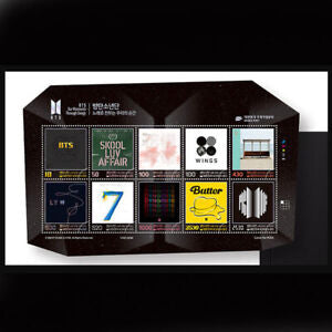 BTS commemorative stamps and bookles