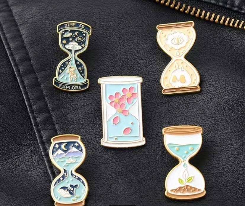 Time piece pins