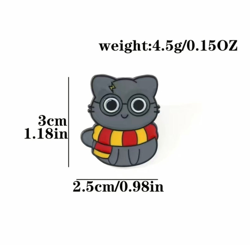 Harry Potter cat pins