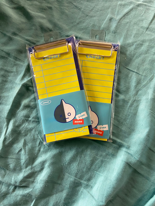 BT21 Van clipboard and notepad