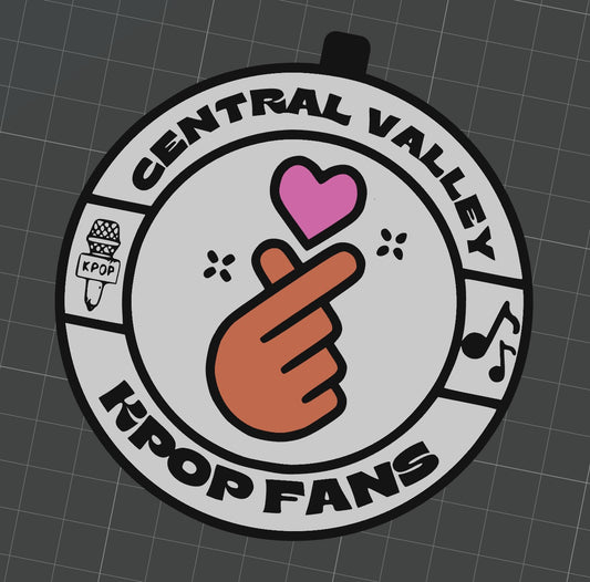 Central Valley Kpop Fans 3D printed ornaments (set of 2)