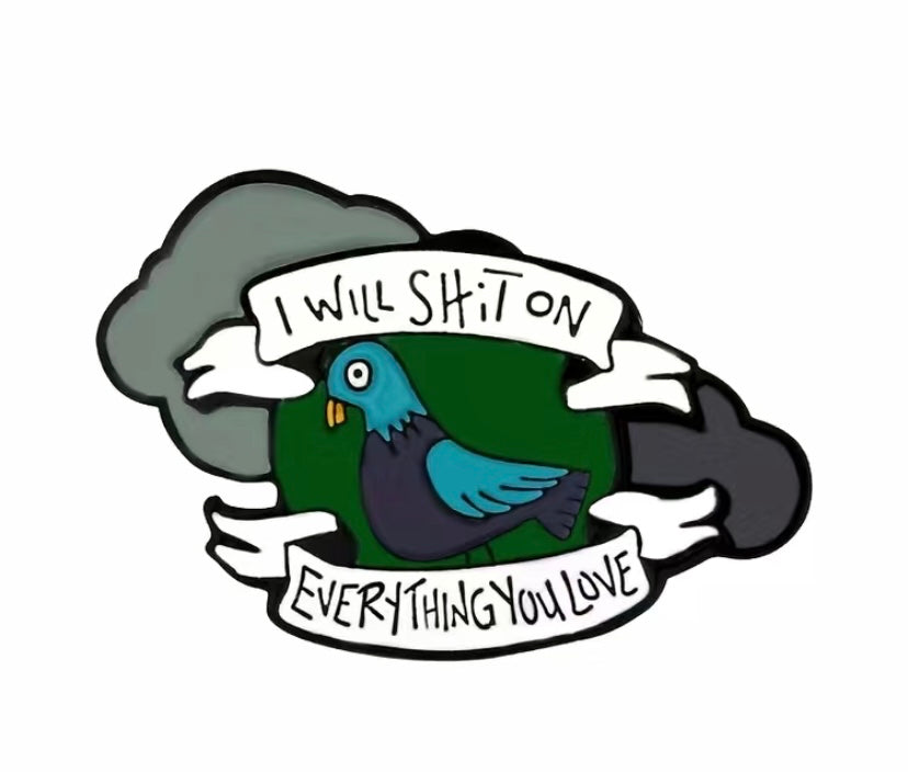 Sassy Pigeon pin