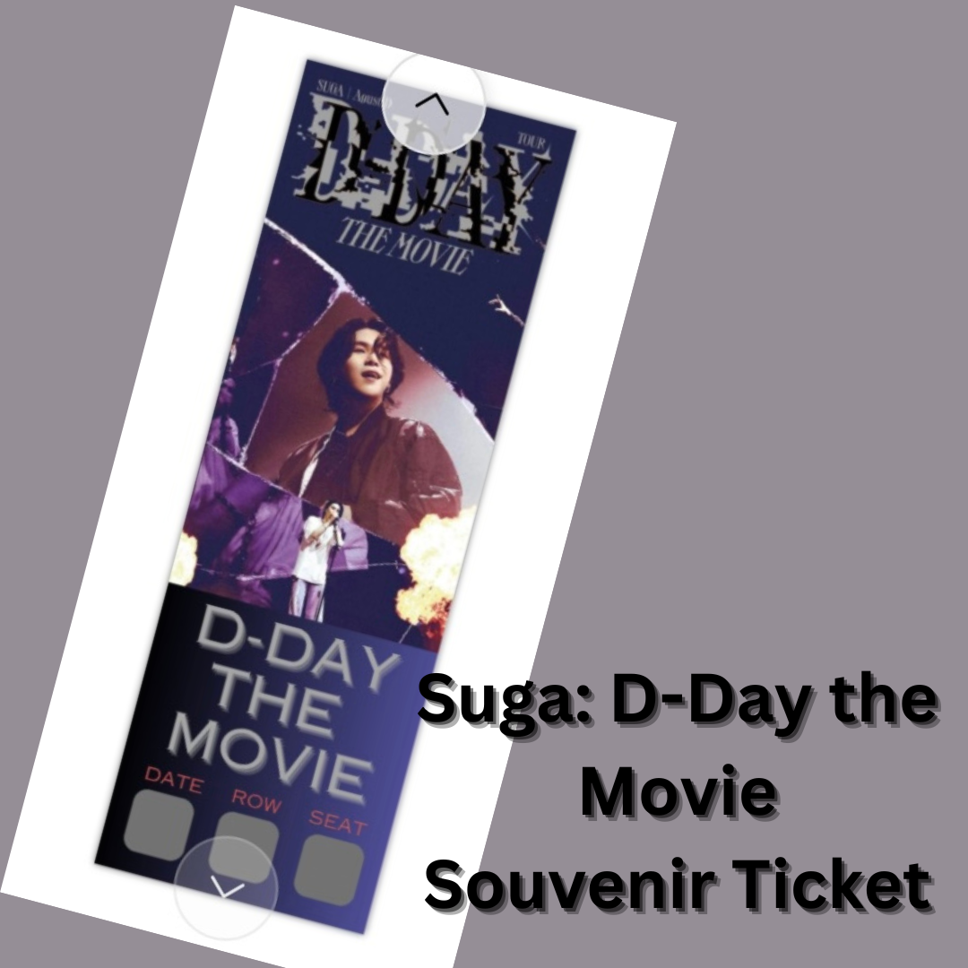 Suga: D-Day the Movie souvenir ticket (ticket only)