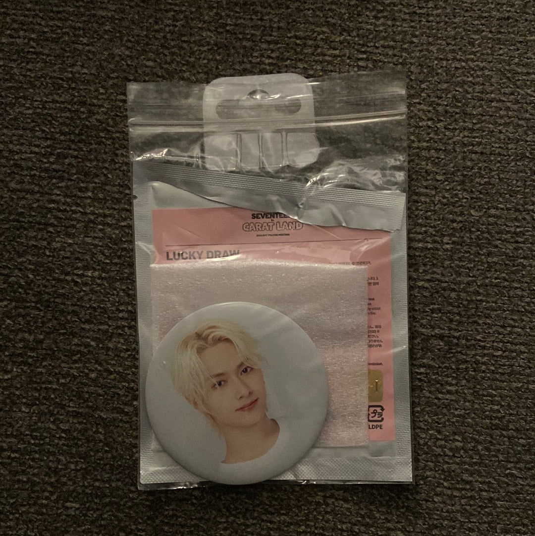 Seventeen lucky Draw large can badge (caratland)