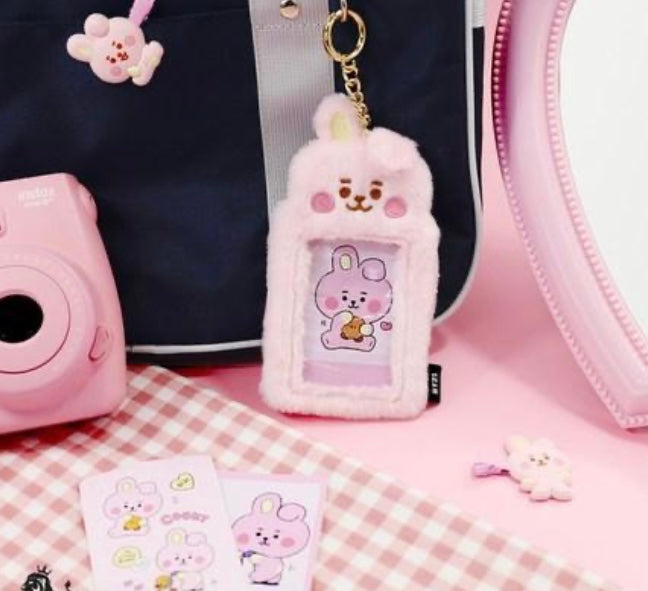 BT21 fuzzy pc holders keychain