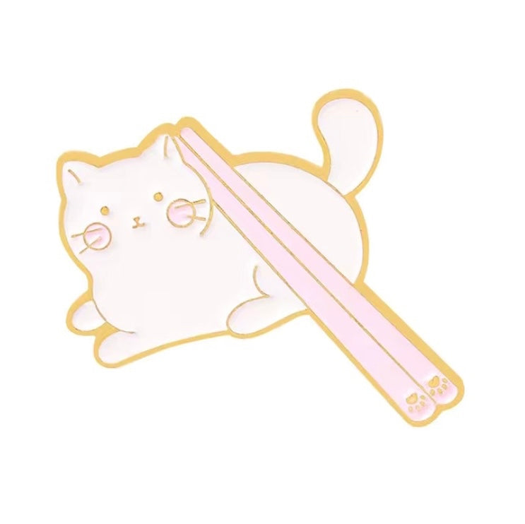 Cat and food pins