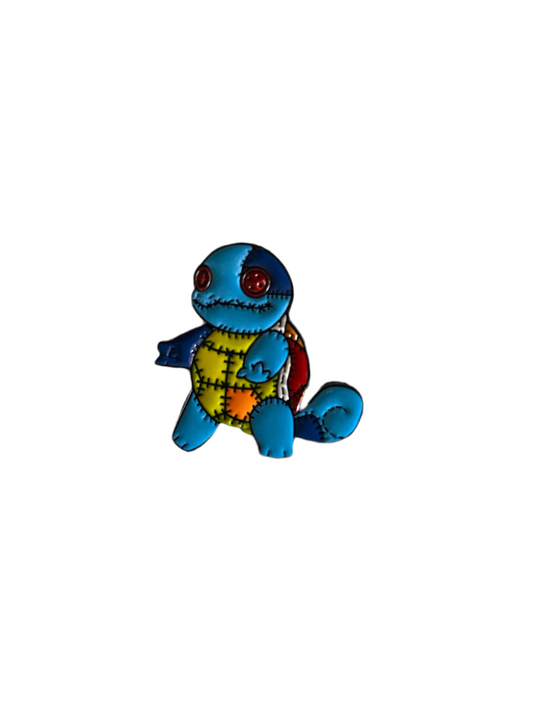 Squirtle patchwork pin