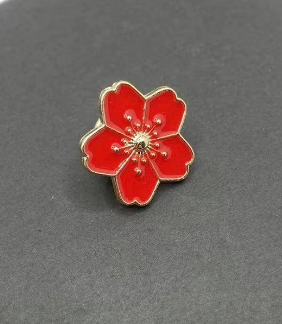 Flower pins