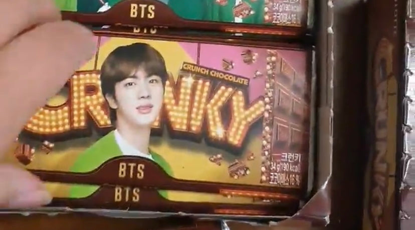 BTS crunky korean chocolate bars