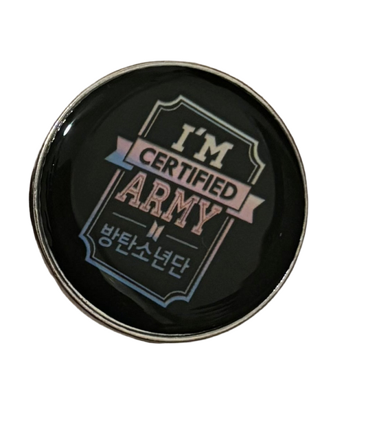 Certified Army pin
