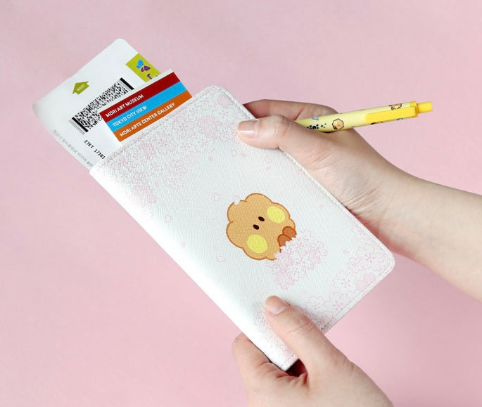 BT21 cherry blossom passport cover