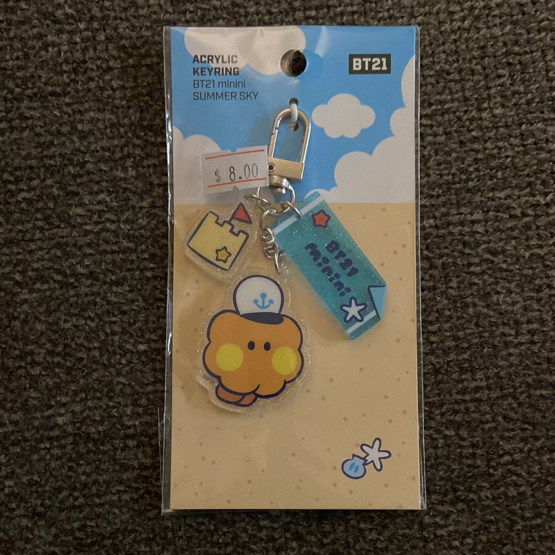 BT21 various keychains