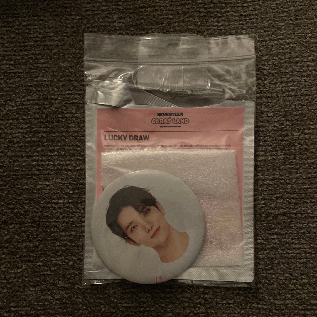 Seventeen lucky Draw large can badge (caratland)