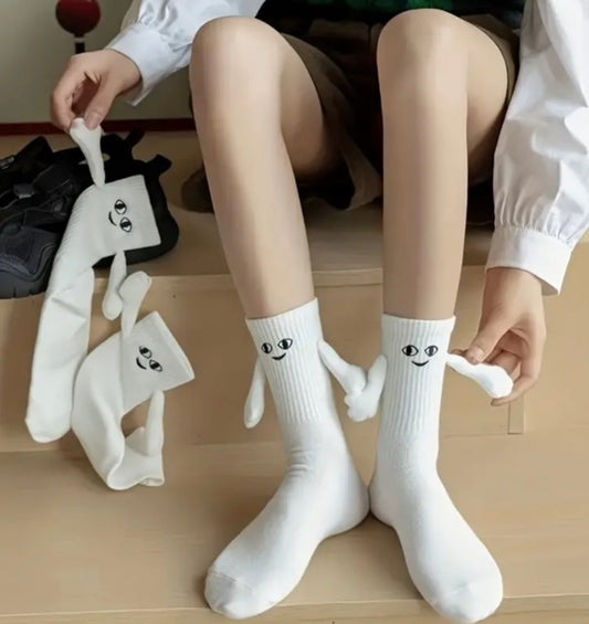 Friendship hand holding socks