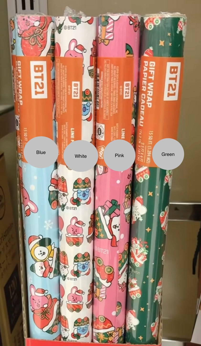 BT21 Holiday Gift Wrap Supplies