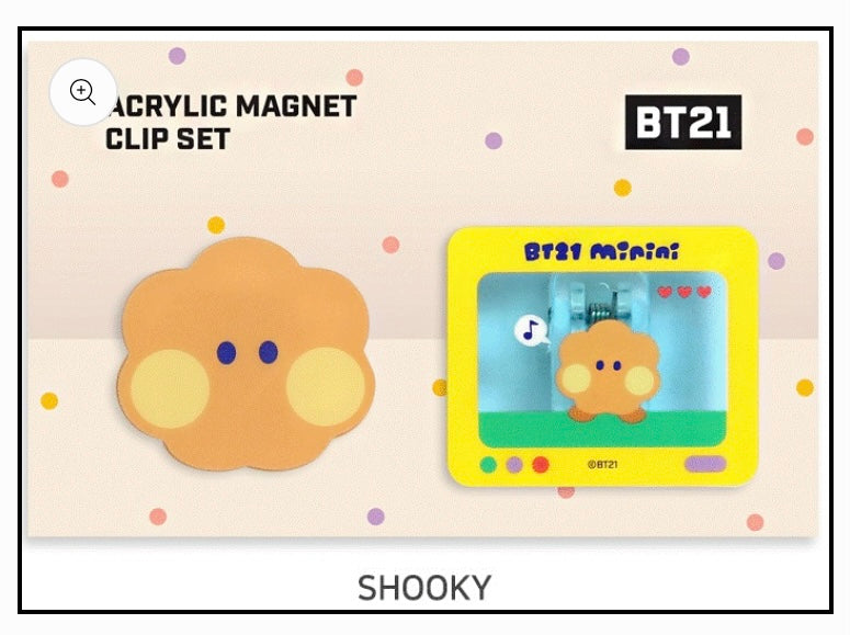 BT21 acrylic clips