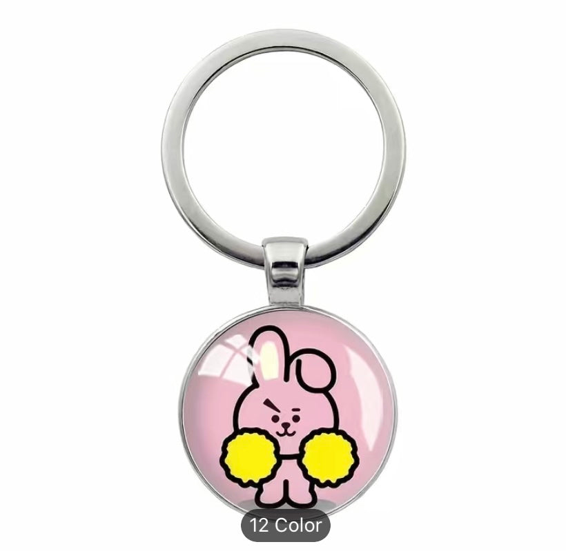 BT21 inspired bubble keychains