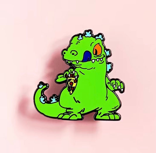 Cartoon T-Rex pin