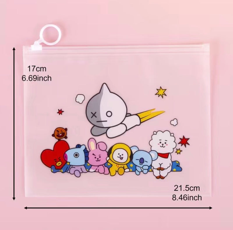 Kpop inspired transparent pouch