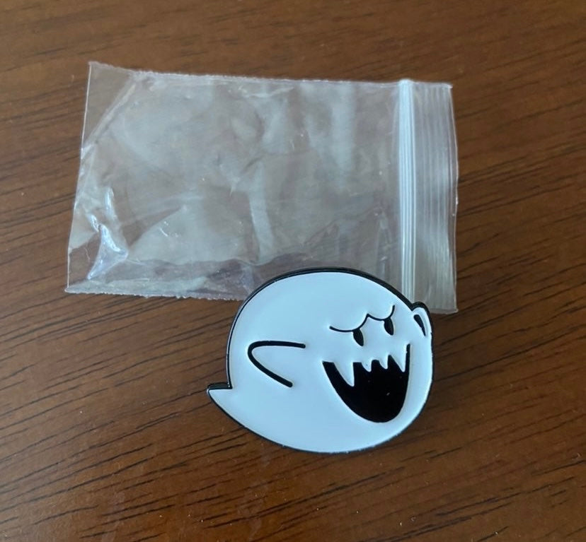 Boo enamel pin