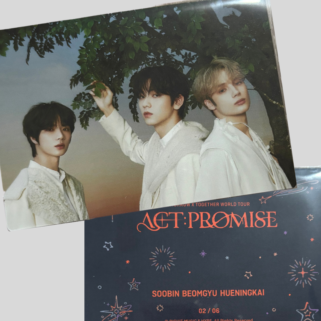 Tomorrow by Together (TXT) Act:Promise Tour merch Photo cards