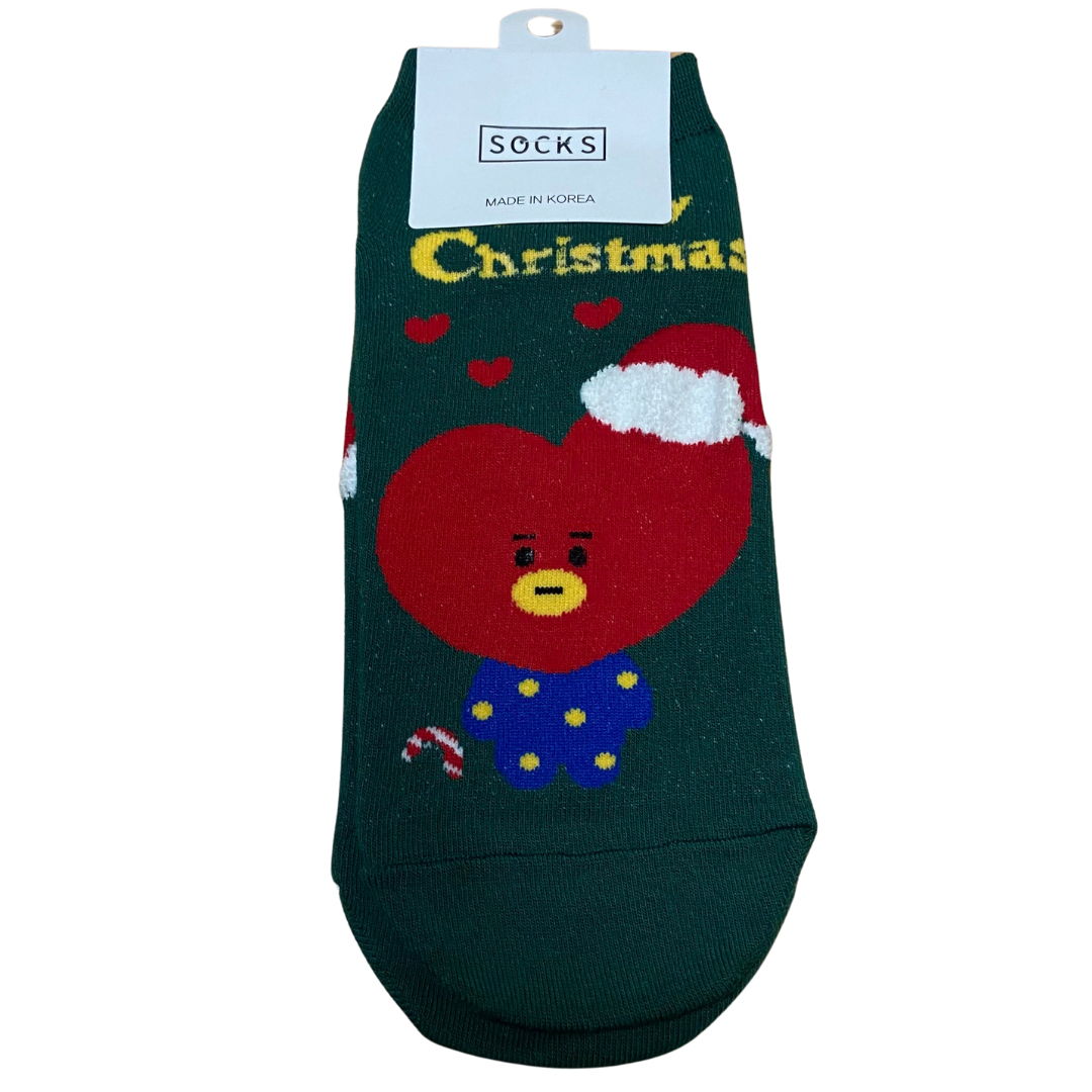 BT21 inspired Christmas socks