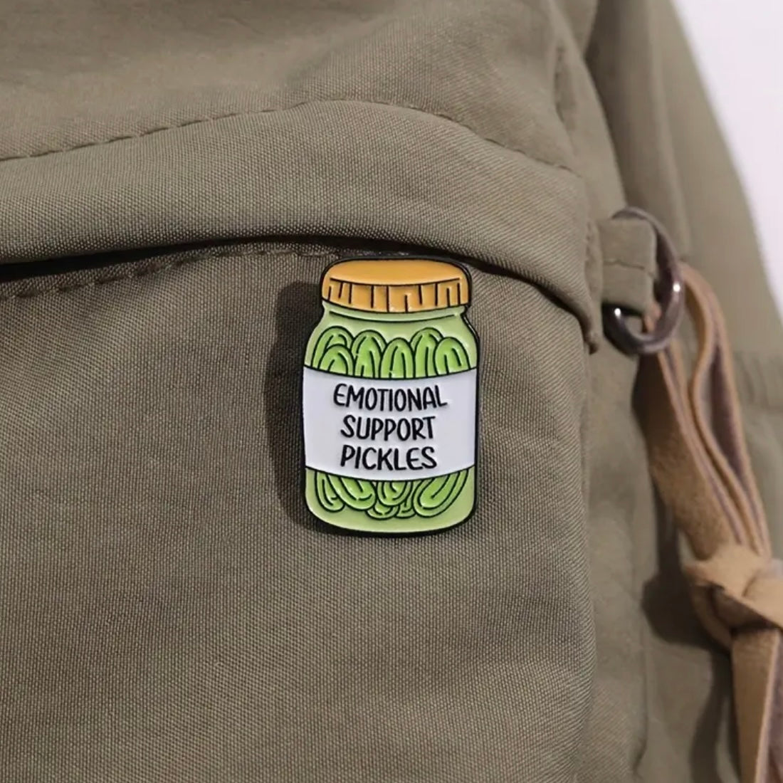 Emotional Support Pickle Pin